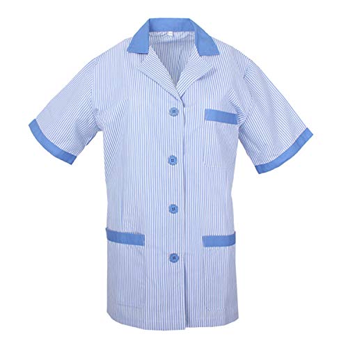 MISEMIYA - Casaca Camisa Camisetas Mujer Uniformes Laboratorios Uniformes Medicos Clinica Veterinarias Ref.T820 - L, Camisa Sanitarios T820-4 Celetes