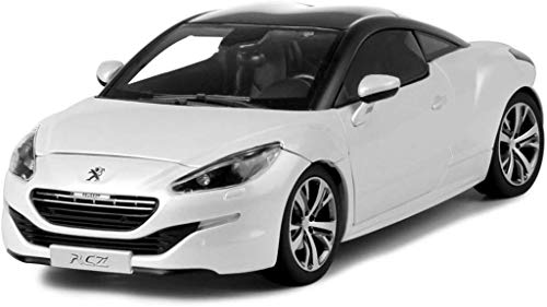 Modelo de coche 1:18 nuevo Peugeot RCZ R Concept Modelo coche de deportes de alta simulación de aleación modelo de coche de niño de regalo / niña (Color: Blanco, Tamaño: 24cm * 10cm * 8cm) hsvbkwm (Co