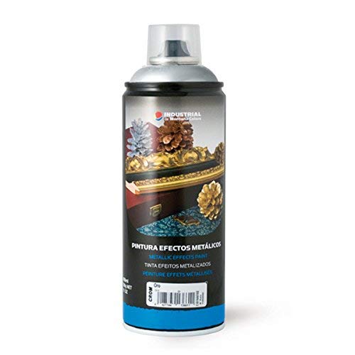 Montana Colors MTN Industrial Spray Plata Cromada 400ml - Spray con Efectos Metálicos, Plata Cromada, 400 ml