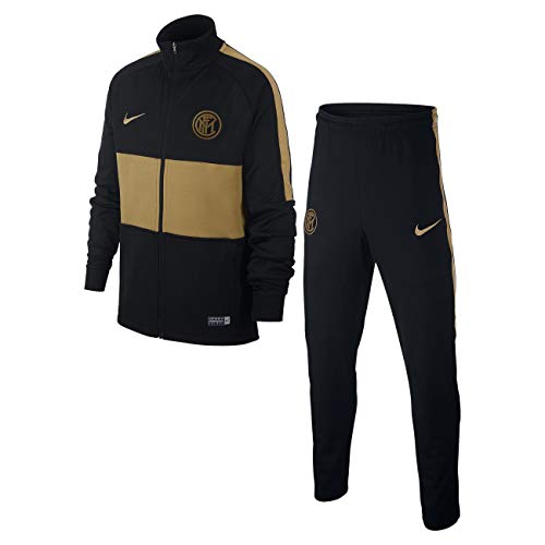 NIKE AO6749 Chándal, Unisex Niños, Negro/Truly Gold/Truly Gold, S