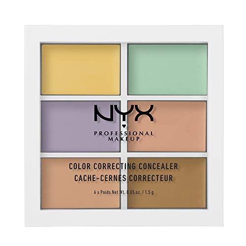 NYX Professional Makeup Paleta de correctores Colour Correcting Palette, 6 colores cremosos y combinables