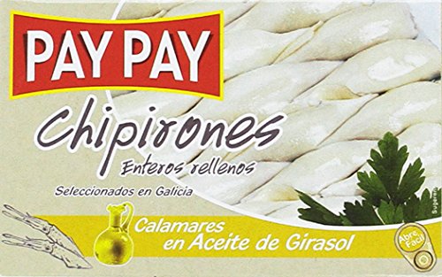Pay-Pay - Chipirones Enteros Rellenos En Aceite De girasolpay-Pay 115 g - [Pack de 5]