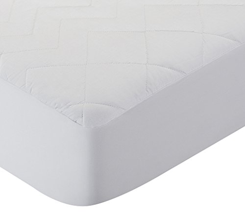 Pikolin Home - Protector de colchón acolchado, antialérgico (antiácaros, bacterias y moho), 100% algodón, 150x190/200cm-Cama 150 (Todas las medidas)