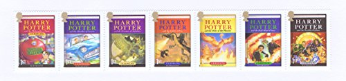 Royal Mail stamps - Sellos de Harry Potter, 7 sellos impecables de primera clase 2007, sellos de Harry Potter destacando las 7 portadas de los libros