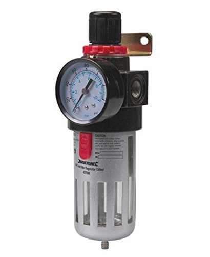 Silverline 427596 - Filtro regulador para aire comprimido (150 ml)