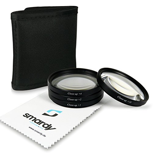 smardy 67mm Close up Macro +1 +2 +4 +10 Pack de filtros Canon EOS 40D, 5D Mark III, 60D, 6D, 7D, EOS 1D X, Nikon D5100, D5300, D7000, D7100, D90, Olympus E-30