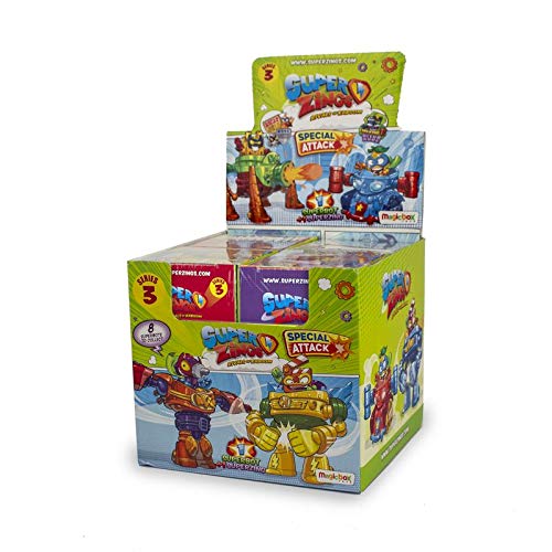 Superzings - Serie 3 - Caja con colección completa de 8 robots y 8 figuras , color/modelo surtido