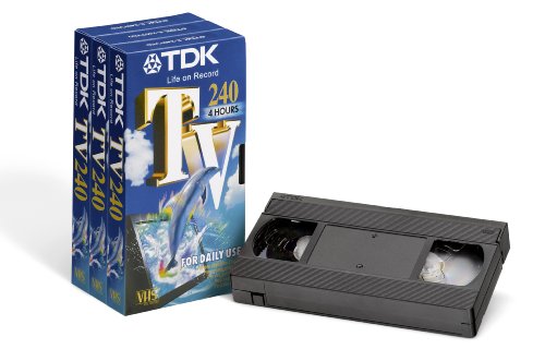 TDK E-240TVED3-10UK - Cintas VHS vírgenes (Pack de 3 Unidades)