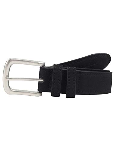 Tokyo - Cinturón de piel sintética con hebilla metálica para hombre Negro George Negro L-XL