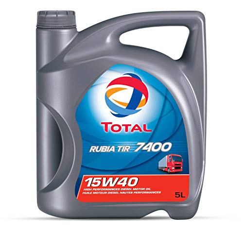 Total 148585 Rubia Tir 7400 - Aceite lubricante para motores (15 W-40, 5 l)