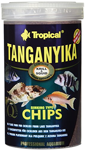 Tropical Tang anyika Chips – Ingrediente reiche, sinkende Forro Especial de Chips para Grandes Tang anjika Mar de cichliden, 1er Pack (1 x 1 l)