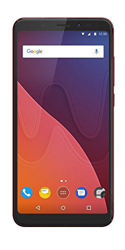 Wiko View - Smartphone De Pantalla Panorámica 5,7" (Dual Sim, 3 GB Ram, 16 GB De ROM, Procesador Qualcomm, Cámaras De 16 Y 13 MP, Android 7.1) Rojo