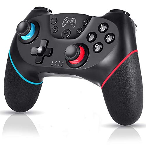 Wireless Switch Pro Controller para Nintendo, Remote Pro Controller Gamepad, Joystick para Nintendo Switch Console, compatible con Gyro Axis, Turbo y Dual Vibration y compatible con Switch Lite