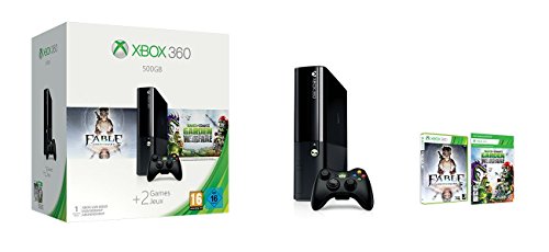 Xbox 360 - Consola De 500 GB + Plants VS Zombies + Fable Anniversary Bundle [Edición Italiana]
