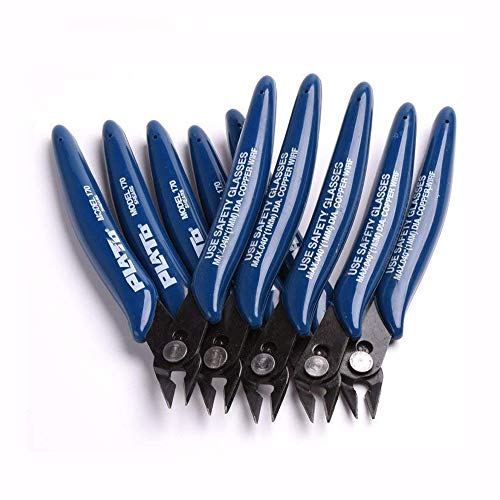 YESSICA 5PCS Flush Wire Cutter 125cm Diagonal Side Cutting Pliers Nippers for DIY Repair Tool