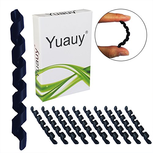 Yuauy - Juego de 10 protectores de goma para cable de bicicleta en espiral para MTB y bicicleta, antifricción