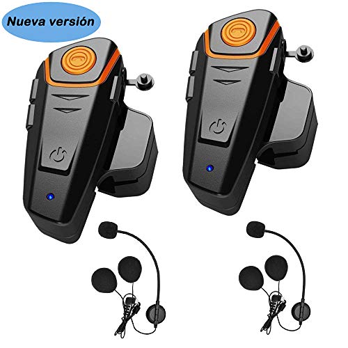 Auriculares Bluetooth para Motocicleta, 1000 m, con Sistema de comunicación Bluetooth, para Casco de esquí, intercomunicador Bluetooth, walkie-Talkie para Moto de Nieve, hasta 3 Conductores