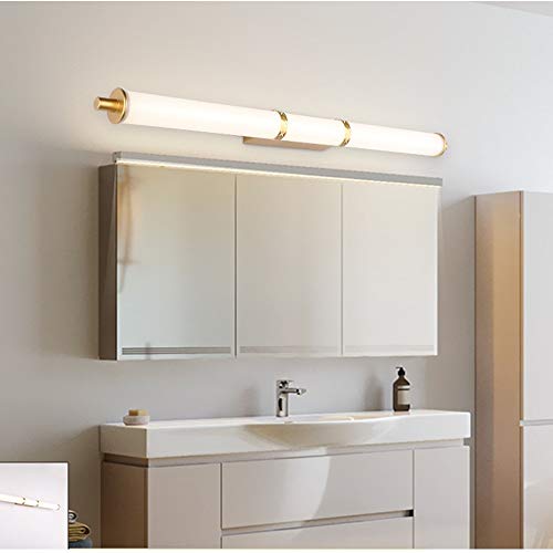 Baño de luz espejo Luz blanca natural LED Luces de tubo de vanidad Espejo del baño Lámpara delantera Lámpara de pared antiniebla resistente al maquillaje Luces del gabinete Inodoro Faros delanteros fo