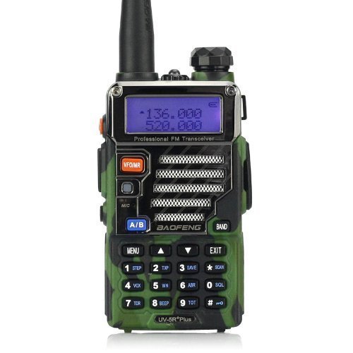 Baofeng UV 5rplus Dual Band VHF/UHF 2 m/70 cm de jamón walkie Talkie.
