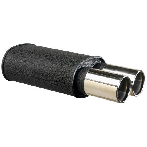 'Black Box universal sport de Silenciador, redondo, 2 x 90 mm, conector 2,5 (6,35 cm)