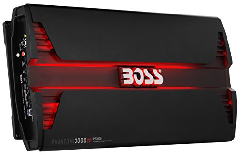 Boss Audio Systems PT3000 Alámbrico Negro - Amplificador de Audio (3000 W, A/B, 0,01%, 103 dB, 1125 W, 563 W)