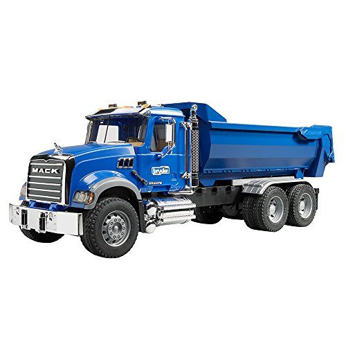 Bruder Mack Granite Halfpipe Dump Truck - Modelos de Juguetes (Azul)