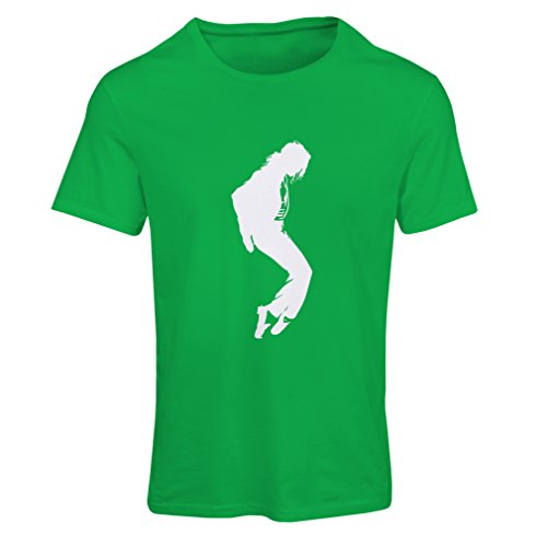 Camiseta Mujer Me Encanta MJ - Ropa de Club de Fans, Ropa de Concierto (Small Verde Blanco)