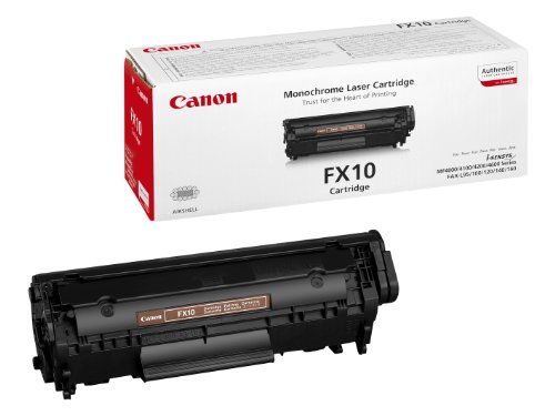 Canon FX 10 cartucho tóner original negro impresora láser i-SENSYS Faxes L100,120,140,160, MF4010,4018,4120,4140,4150,4270,4320d,4330d,4340d,4350d,4370dn,4380dn,4660/90PL