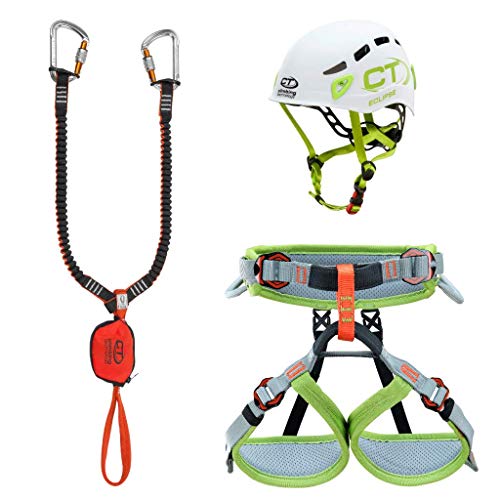 Climbing Technology Junior Eclipse-Classic-k Slider-Ascent, Kit Ferrata Unisex Niños, Colores Surtidos, XXS
