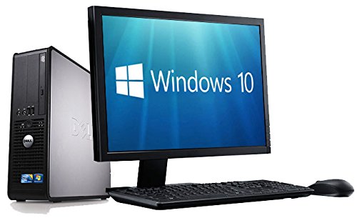 Complete set of 21.5in Monitor and Dell 780 Dual Core 4GB 1000GB WiFi Windows 10 64-Bit Desktop PC Computer (Refurbished)