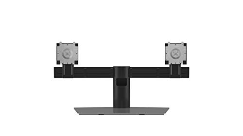 Dell Dual Monitor Stand 68,6 cm (27") Aluminio, Negro Dual Monitor Stand, 6 kg, 48,3 cm (19"), 68,6 cm (27"), 100 x 100 mm, Ajustes de Altura, Aluminio, Negro