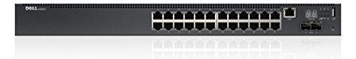 DELL PowerConnect N2024 Gestionado L3 Gigabit Ethernet (10/100/1000) Negro 1U - Switch de Red (Gestionado, L3, Gigabit Ethernet (10/100/1000), Montaje en Rack, 1U)