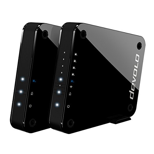 Devolo GigaGate - Puente Wi-Fi (2 Gbit/s, 1 x Puerto Gigabit, 4 x Puertos Ethernet, conexión Punto a Punto a través de una Banda de 5 GHz, Experiencia Multimedia, codificación AES), Negro