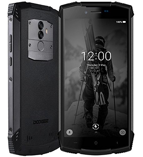 DOOGEE S55-5.5 Pulgadas (relación 18: 9) Android 8.0 Smartphone al Aire Libre, IP68 Impermeable Antipolvo Antigolpes, Carga rápida de la batería 5500mAh, Octa Core 4GB + 64GB - Negro