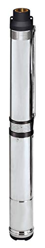 Einhell GC-DW 1300 N - Bomba de agua de profundidad para pozos (1300W, capacidad de 5.000l/h, profundidad max. de 20m, 2 ojales de suspensión, altura de presión 65 m, sistema de impulsor de 10 etapas