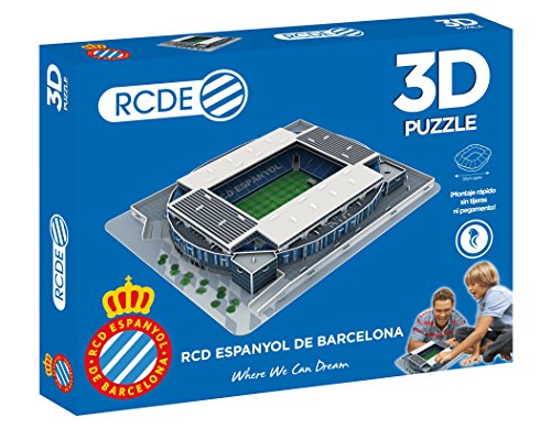 ELEVEN FORCE Puzzle EST 3D Rcde Stadium (RCD Espanyol) (63478), Multicolor, Ninguna