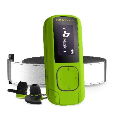 Energy MP3 Clip BT Sport Greenstone (16 GB, Radio FM, Sport Earphones, Armband, Mic)