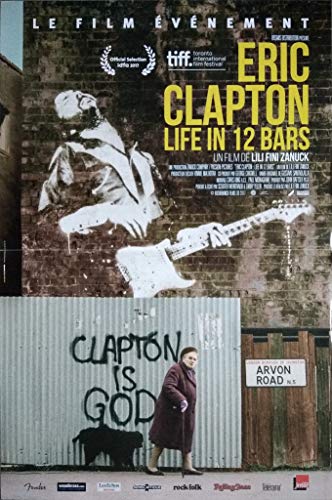 Eric Clapton Life in 12 Bars - Póster de cine original (160 x 120 cm, plegado)