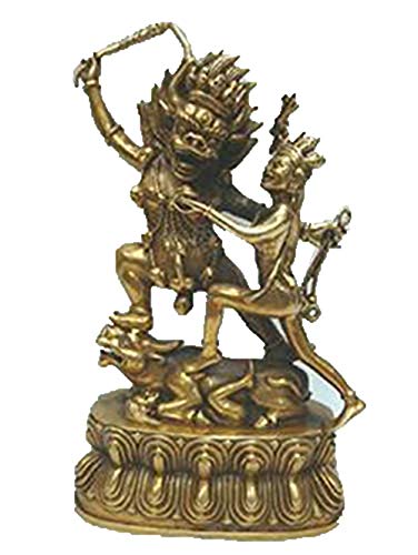 Estatua Escultura Decoración Cobre puro Dapeng pájaro con alas de oro Buda Estatua Tantra Cobre Cobre con alas de oro Dapeng pájaro Guardia de la estatua de Buda Lei Zhenzi dios estatua Decoració
