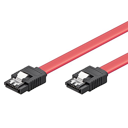 Ewent Cable SATA (6GBs, SATA 3, 0,5 m, SATA III, SATA 7-pin, SATA 7-pin, Male connector / Male connector, Negro, Rojo)