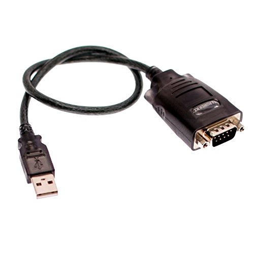 Ewent EW1116 - Cable de Serie (Negro, 1,5 m, USB, 9 Sub-D, Male Connector/Male Connector)