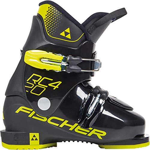 fischer RC4 20 JR Thermoshape 225 - Botas de esquí Juveniles, Unisex, Color Negro y Amarillo