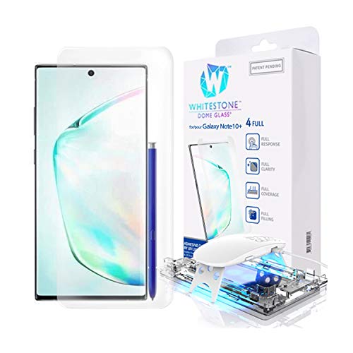 Galaxy Note 10 Plus Screen Protector, [Dome Glass] Full 3D Curved Edge Tempered Glass Shield [Liquid Dispersion Tech] Easy Install Kit for Samsung Galaxy Note 10+ and Note 10 + 5G - One Pack