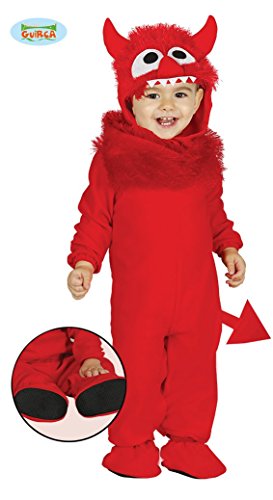 Giurca sl.- Disfraz de Diablo bebé 6/12 Meses, Color Rojo, de 6 a 12, 85829