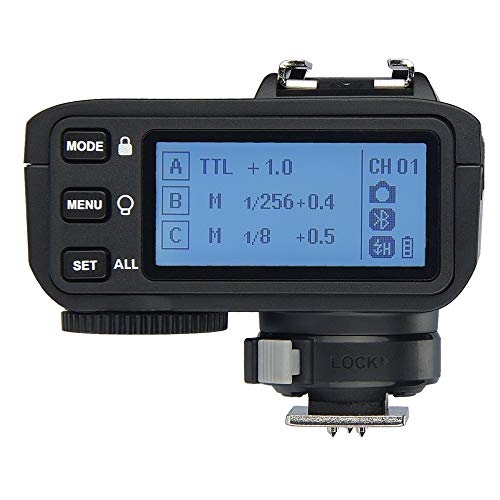 Godox X2T-N Disparador para Nikon, 2.4G Transmisor de Disparo de Flash inalámbrico para Soporte de Nikon i-TTL HSS 1 / 8000s Función de Grupo LED Panel de Control Actualización de firmware
