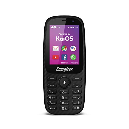 HARDCASE E241S - 4G móvil Desbloqueado - Desarrollado por KaiOS - Enchufe de la UE (Pantalla: 2.40 Pulgadas - 4 GB - Doble Sim - IP68 - Gotas: 1.2 M) Negro