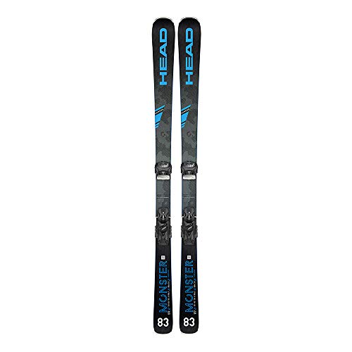Head – Pack de esquí Monster 83 Ti + Fijaciones Attack 11 Gw BK – Hombre – Azul, Azul, 156 cm