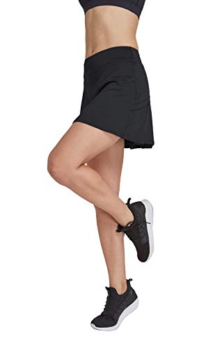 HonourSport - Falda de tenis para mujer con mallas deportivas, tallas XS - XXL Negro
 M