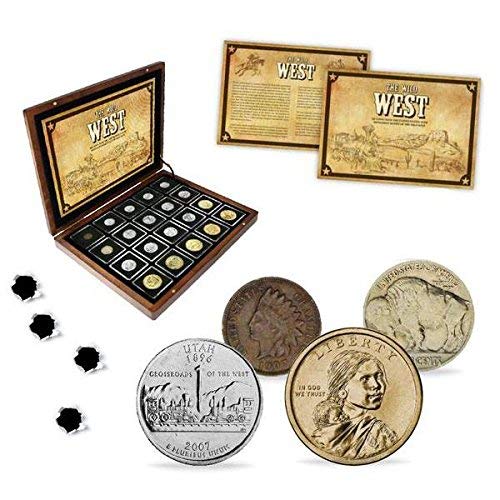 IMPACTO COLECCIONABLES Monedas del Mundo - Colección de Monedas - 20 Monedas, Colección El Salvaje Oeste