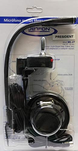 Jetfon Micrófono Manos Libres CB ML-27 (6 Pines) para emisoras President